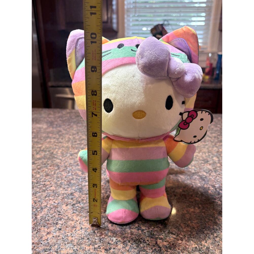 Hello Kitty Pastel Striped Cat Costume Plush - Picture 5 of 16